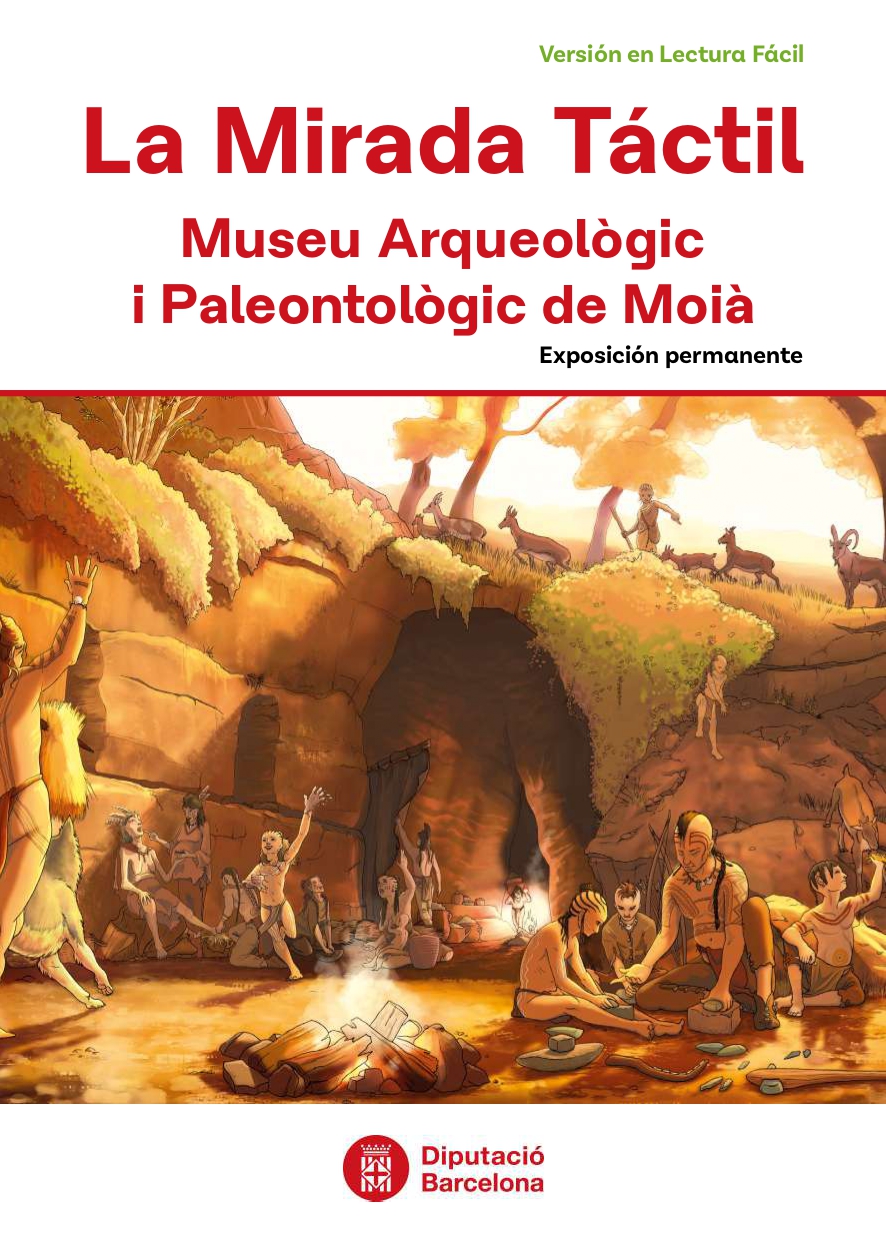 Portada recurso "La Mirada Táctil. Museu Arqueològic  i Paleontològic de Moià"