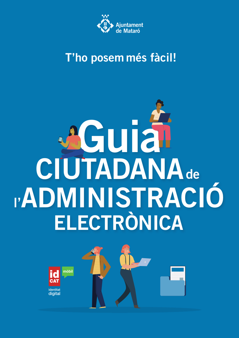 Portada de la Guia ciutadana de l'administració electrónica de Mataró